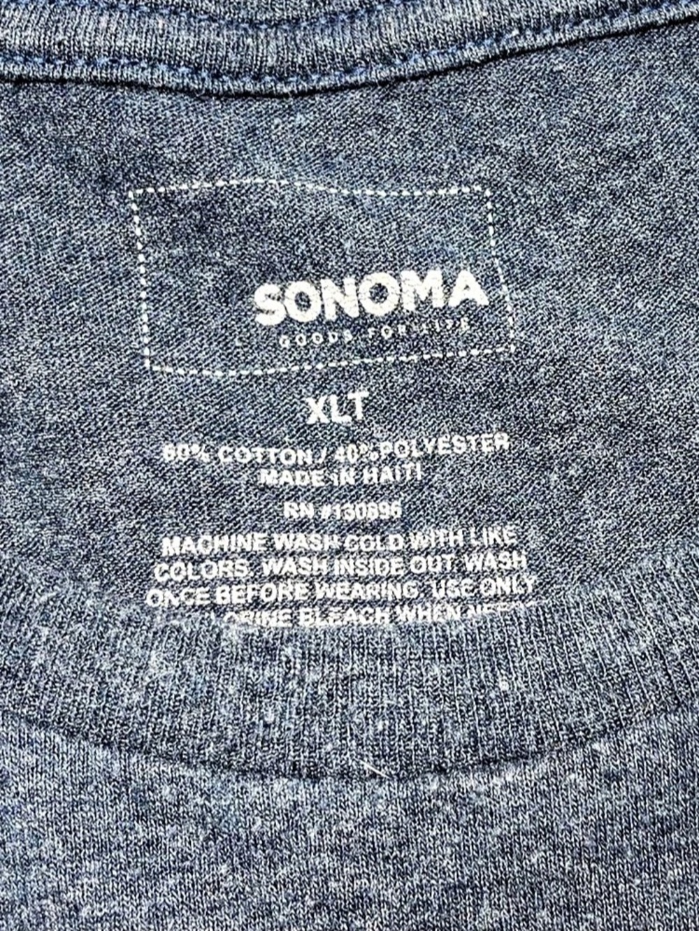 Mens Sonoma Graphic Short Sleeve Soft Tee Size XL Tall - Picture 4 of 5